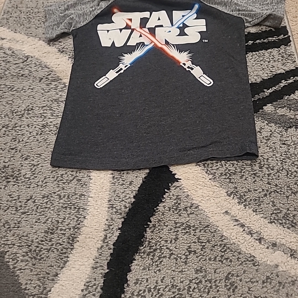 Star Wars X Jumping Beans Boys Raglan Graphic Tee Sz 6 - Picture 1 of 7